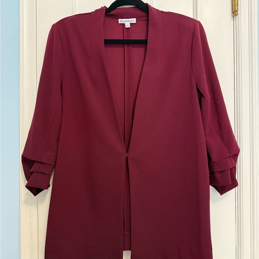 NorthStyle Maroon Women's Blazer